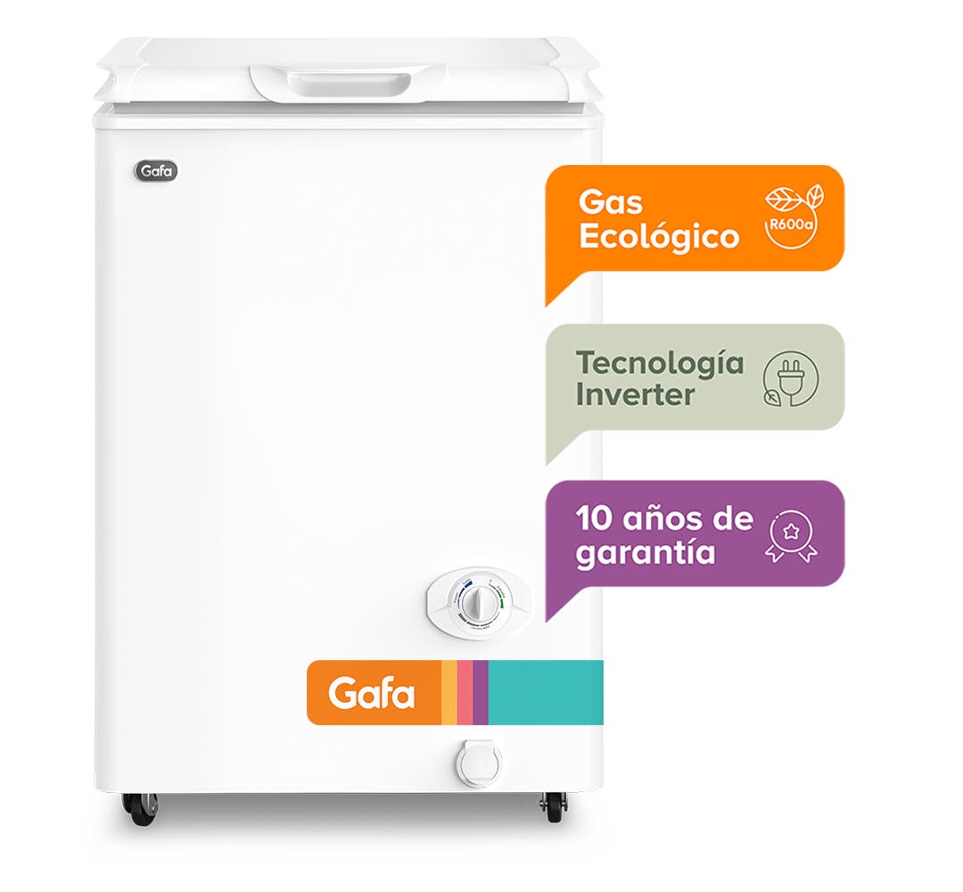 Freezer FGHI100B-S blanco 118lt Inverter Gafa