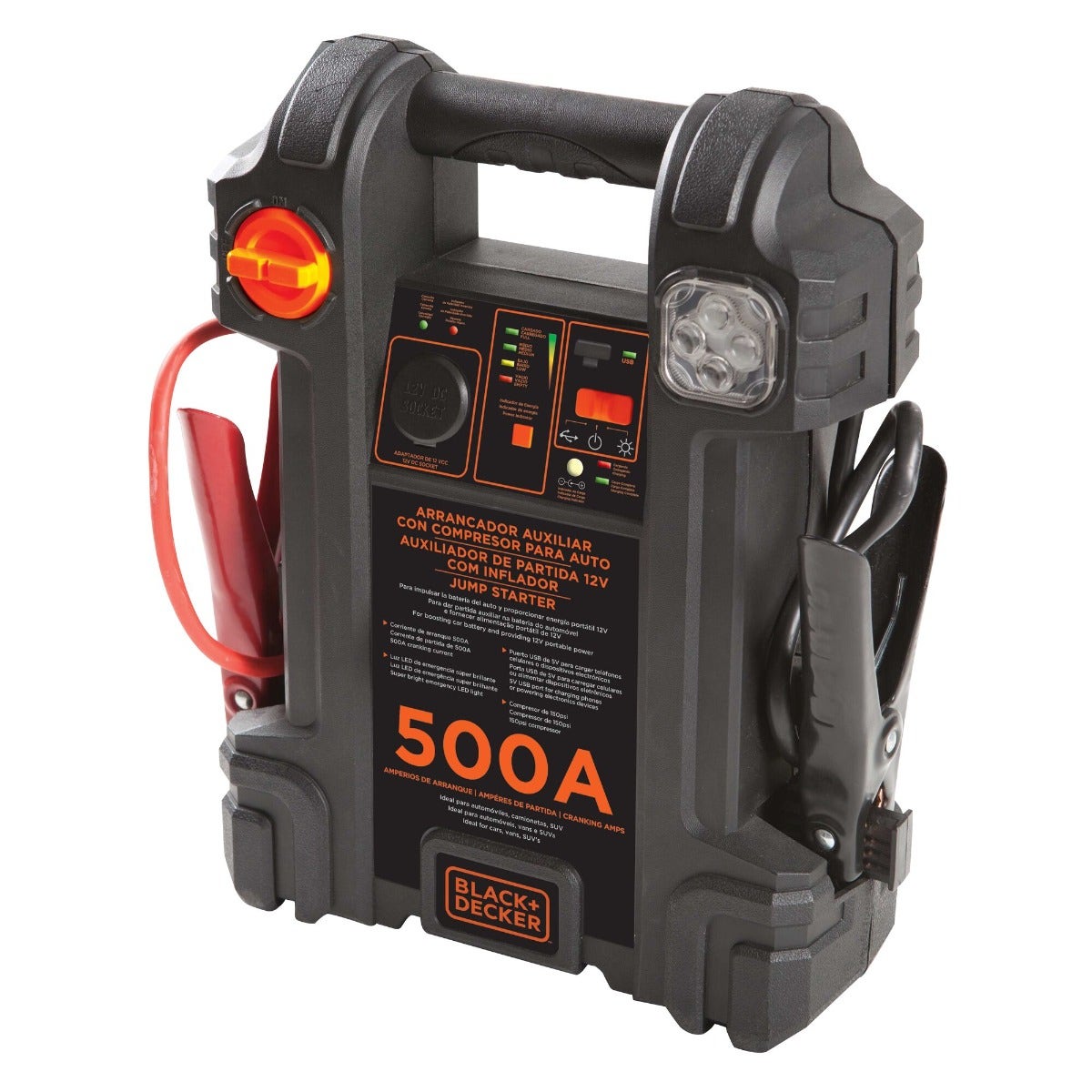 Compresor JS500CC-AR BLACK+DECKER 500Amp