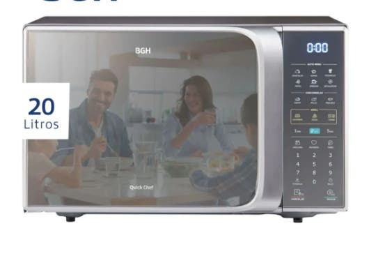 Microondas BGH Digital B120DS20I 20lt 700W