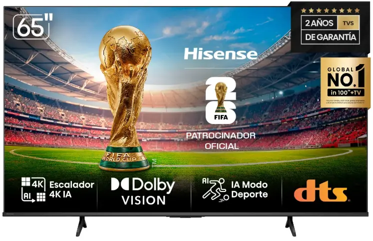 Smart TV LED 65'' Hisense 9165A6N 4K HDR