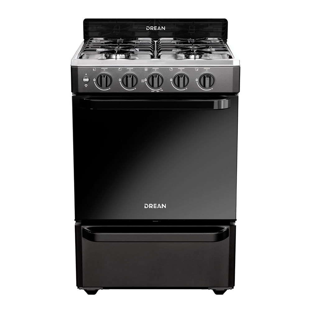 Cocina Drean CD5603AN0 55cm multigas con encendido eléctrico negra