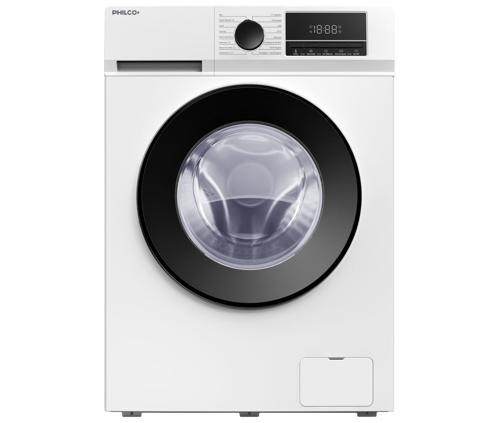 Lavarropas Philco PHLF61BN 6 KG 1000RPM CF blanco Inverter