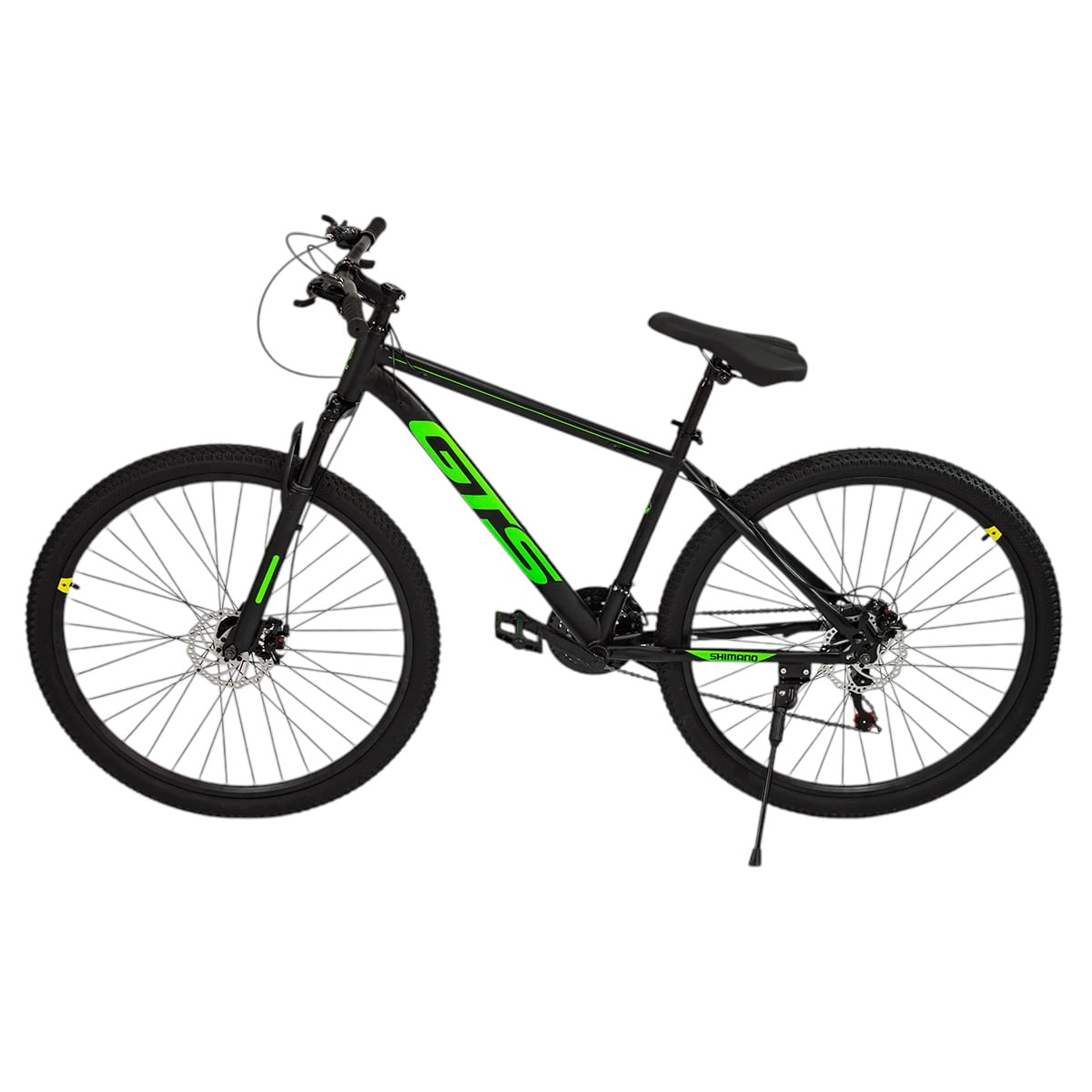 Bicicleta GTS 17INCCH Acero T.M Negro/Verde
