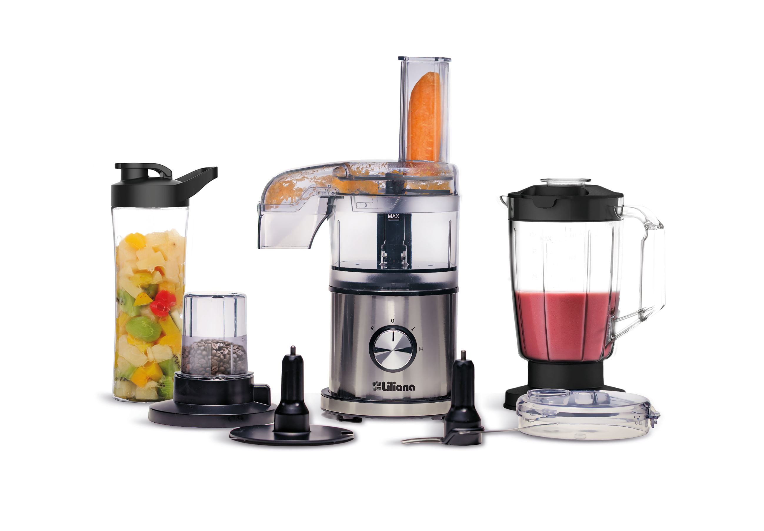 Procesadora mini Liliana AM115 7en1 400W