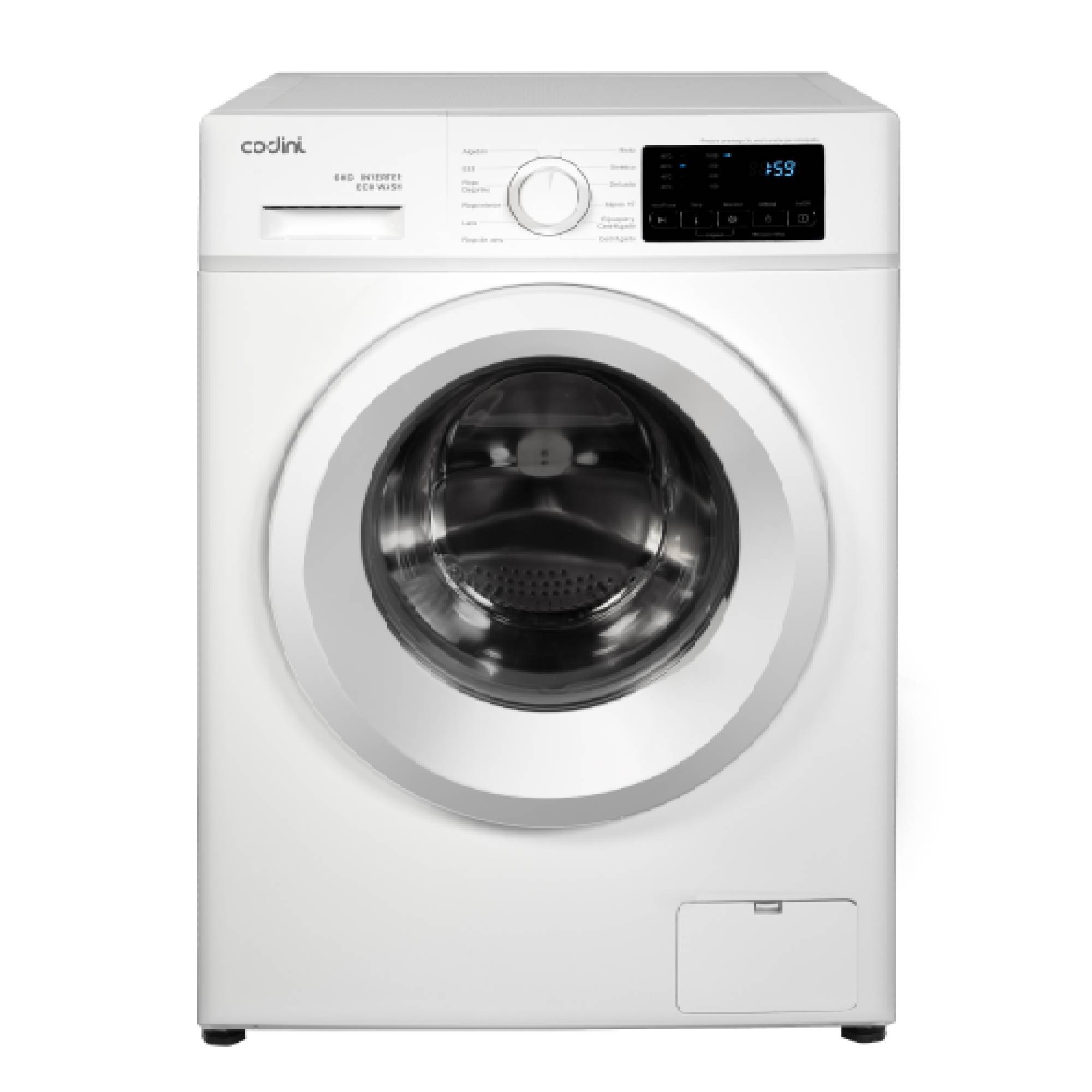 Lavarropas Automático Codini ANAFA6010B 6 kg 1000 RPM Steam Blanco ...