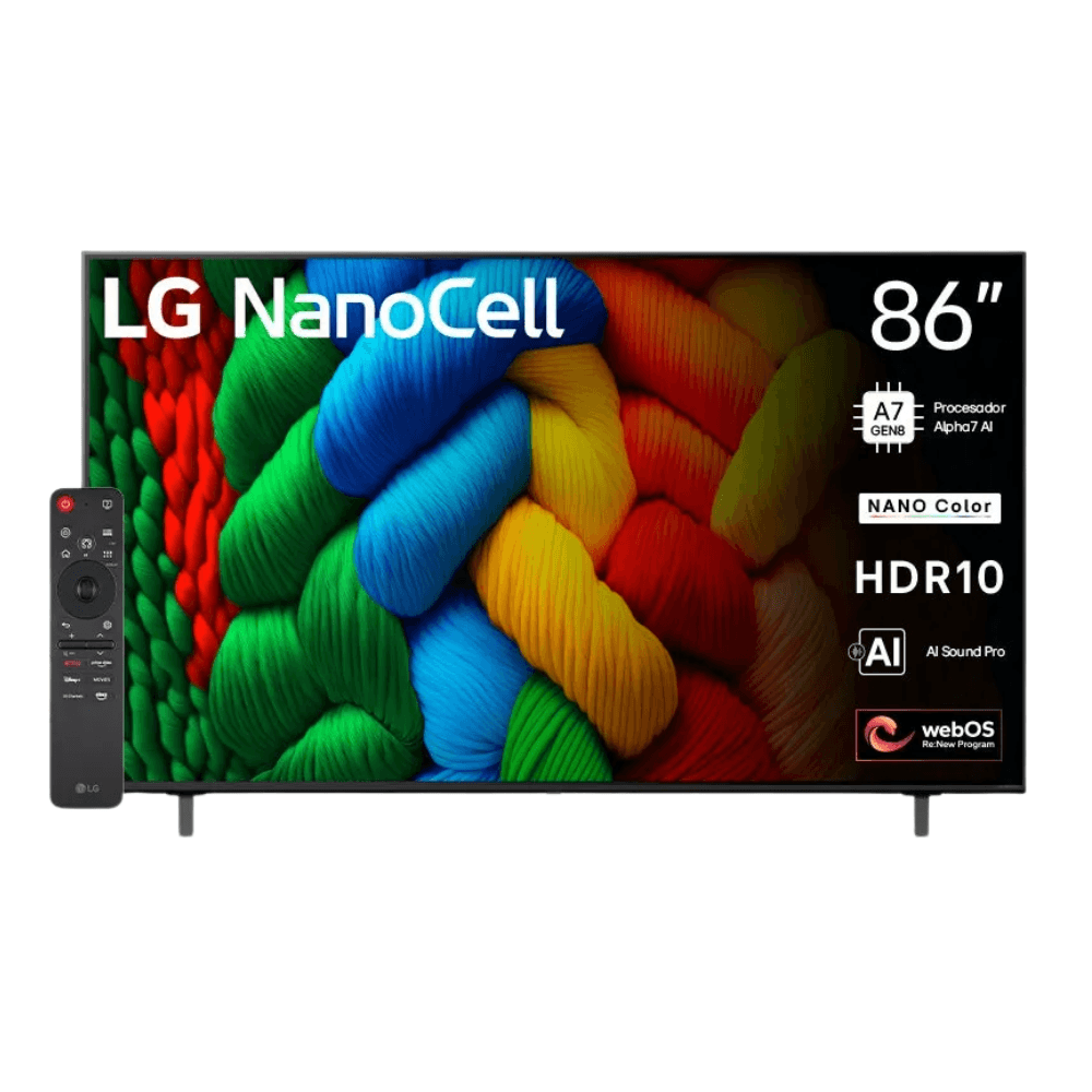 Smart TV LG 9186NANO80ASA 86" NanoCell Ultra HD webOS