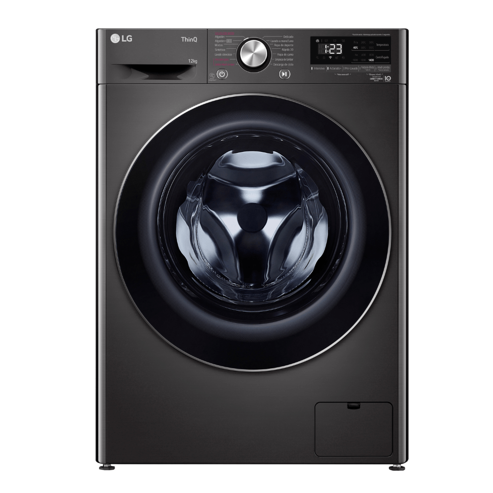 Lavarropas LG WM12BVC4S6 12 kg 1400RPM CF Inverter negro