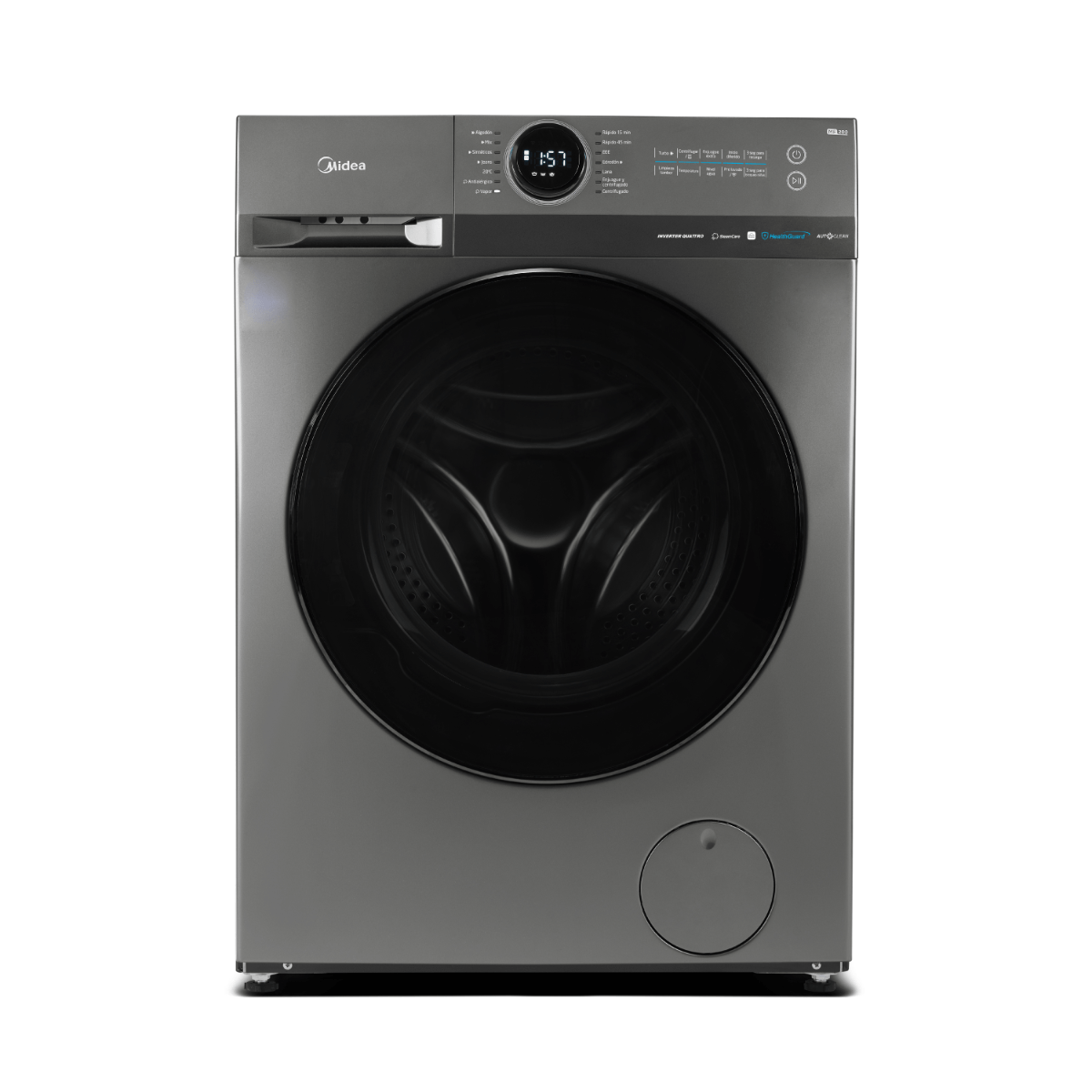 Lavarropas Midea MF200W80WB/T-A1 8kg 1400RPM Con WiFi Inverter