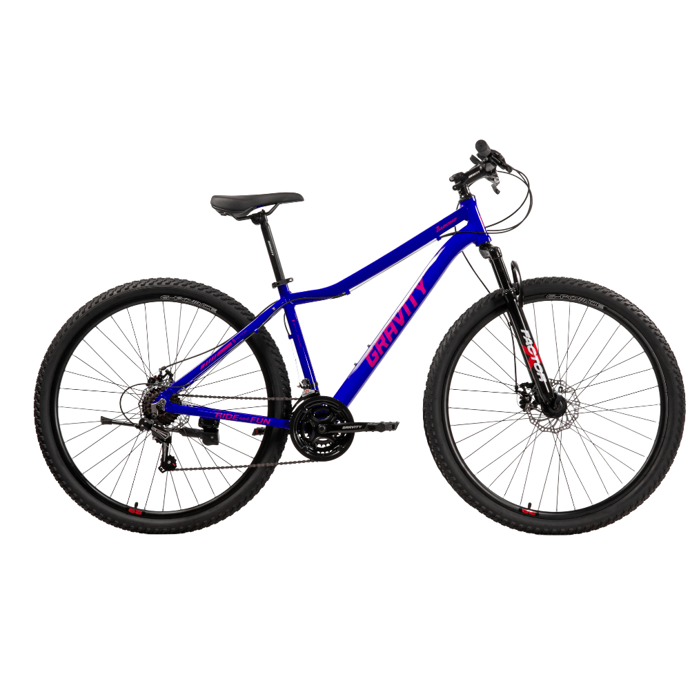 BICICLETA GRAVITY DABOMB R29 AZUL/FUCSIA