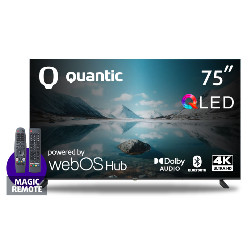 TV QLED 75'' Quantic QT75QLDWEB Ultra HD Smart