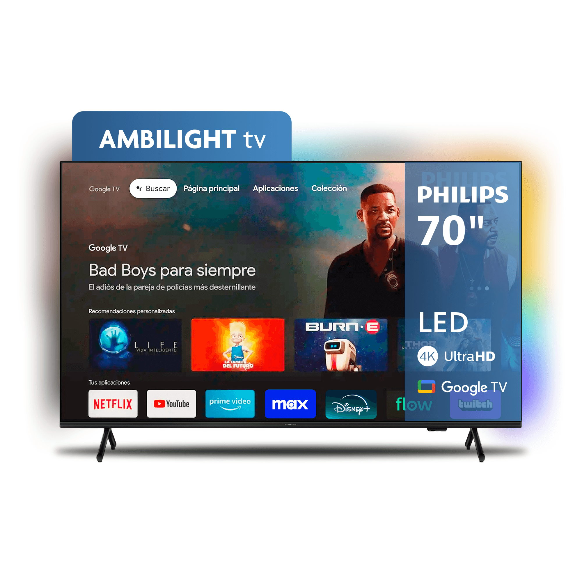 Smart TV Philips 70PUD7908/77 70" LED 4K Ultra HD